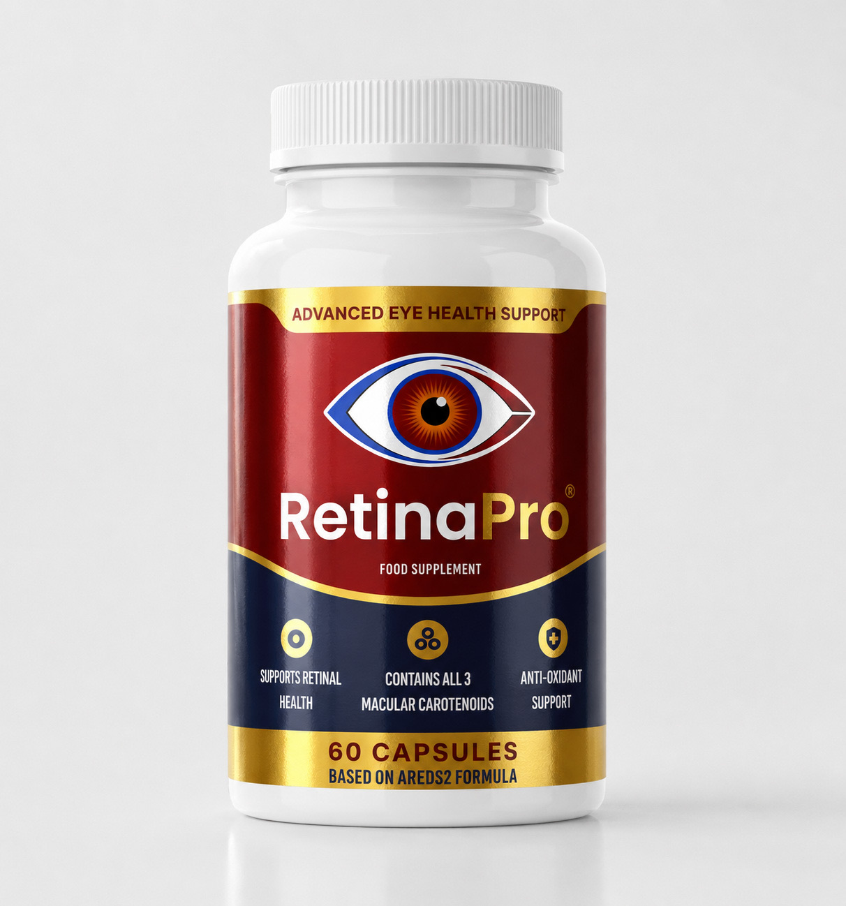 RetinaPro food supplement bottle